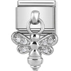 NOM CZ BEE DANGLE - CHARMS