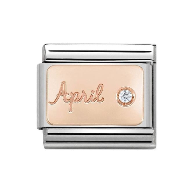 NOM ROSE GOLD APRIL DIAMOND - STONE MONTH