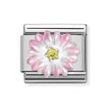 NOM SILV CZ EMANEL ROSE FLOWER - CL SYMBOLS