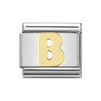 LETTER B GOLD NOM CHARM