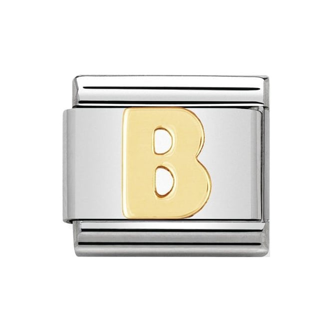 LETTER B GOLD NOM CHARM