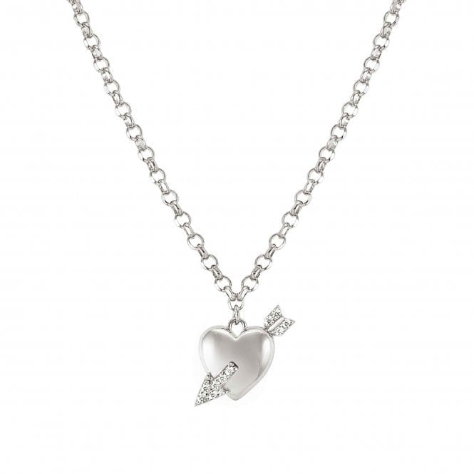 NOM SILV HEART WITH ARROW CZ SWEETROCK NLET