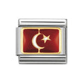 NOM TURKEY ENAMEL - EUROPE FLAGS