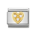 NOM CZ WHT HEART - CZ LOVE