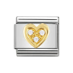 NOM CZ WHT HEART - CZ LOVE
