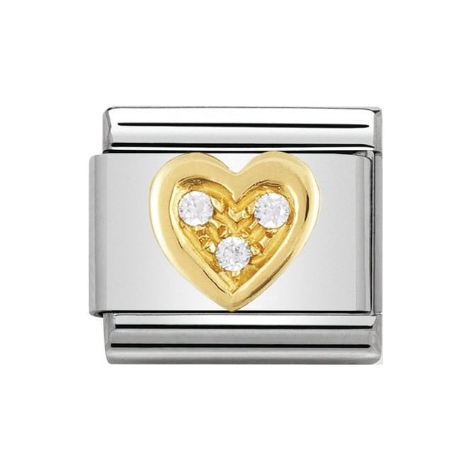 NOM CZ WHT HEART - CZ LOVE