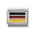 NOM GERMANY ENAMEL FLAG SILV SHINE