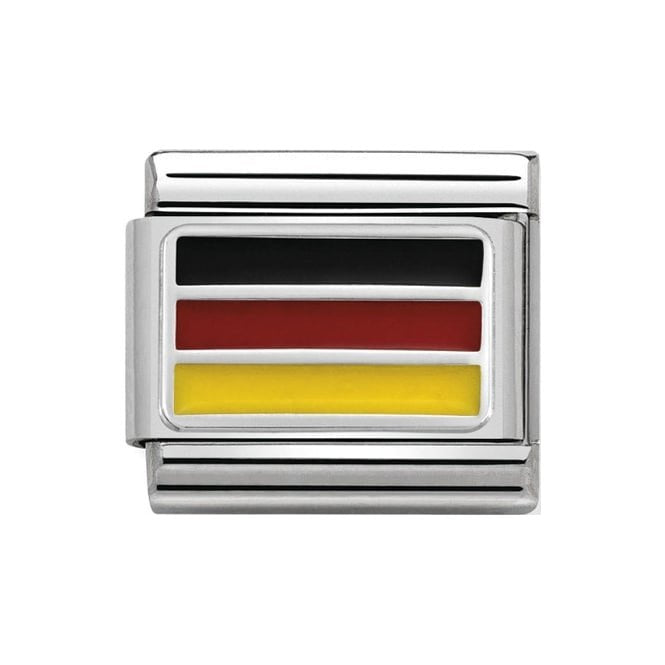 NOM GERMANY ENAMEL FLAG SILV SHINE