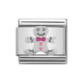 NOM GINGERBREAD MAN SILV SHINE - CHRISTMAS