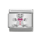NOM GINGERBREAD MAN SILV SHINE - CHRISTMAS