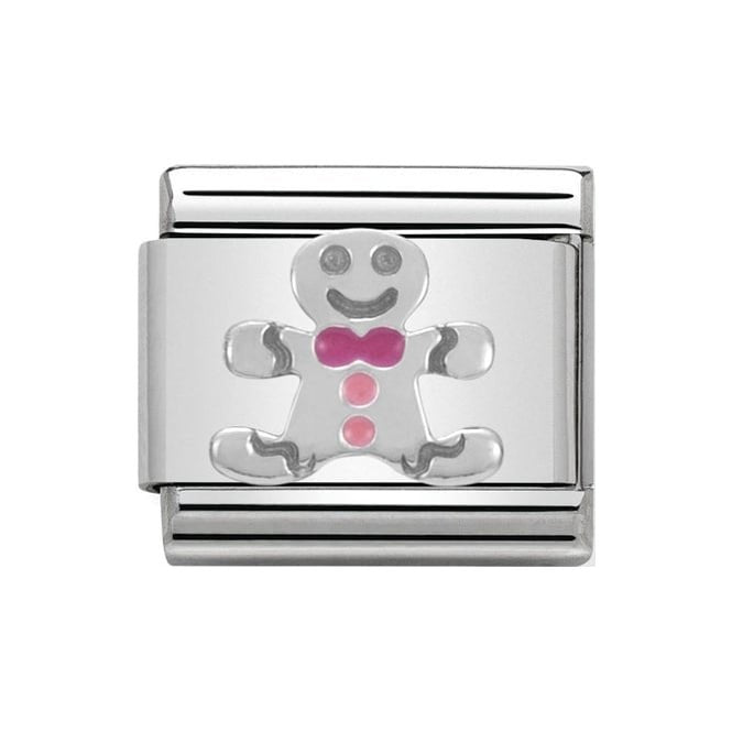 NOM GINGERBREAD MAN SILV SHINE - CHRISTMAS