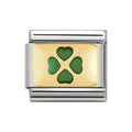 NOM GREEN 4 LEAF CLOVER - GOOD LUCK