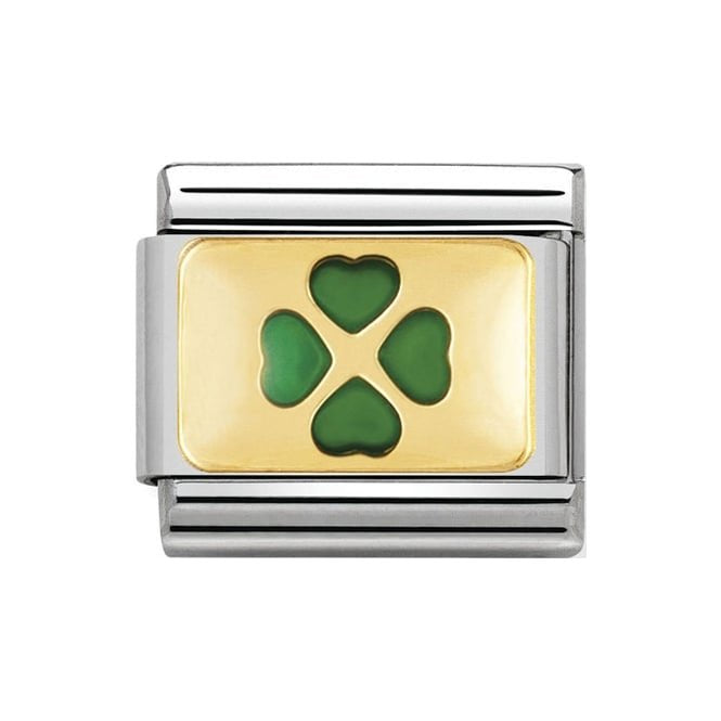 NOM GREEN 4 LEAF CLOVER - GOOD LUCK