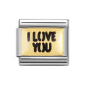 NOM BLK I LOVE YOU NO HEART - MESSAGES