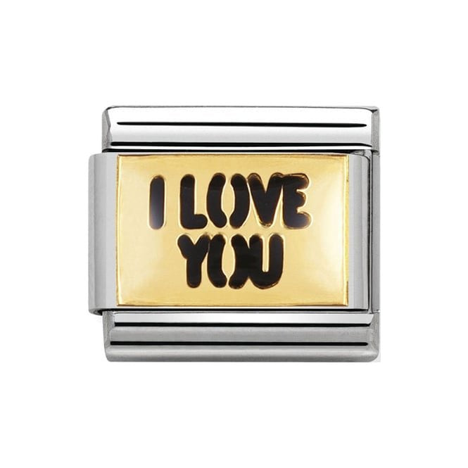 NOM BLK I LOVE YOU NO HEART - MESSAGES