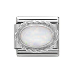 NOM OVAL OPAL SILV SHINE - HARD STONES