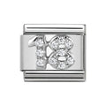 NOM NUMBER 18 EIGHTEEN MULTI CZ SILV SHINE