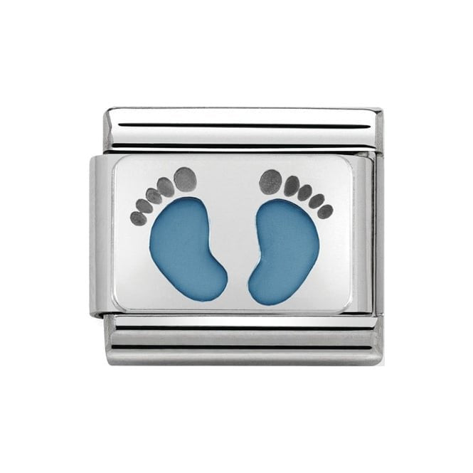 NOM BLUE FOOTPRINTS SILV SHINE - PLTE SYMBOL