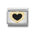 NOM HEART BLK DOTS - LOVE 2