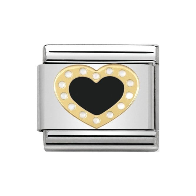 NOM HEART BLK DOTS - LOVE 2