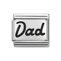 NOM Dad SILV - OXIDISED PLATE