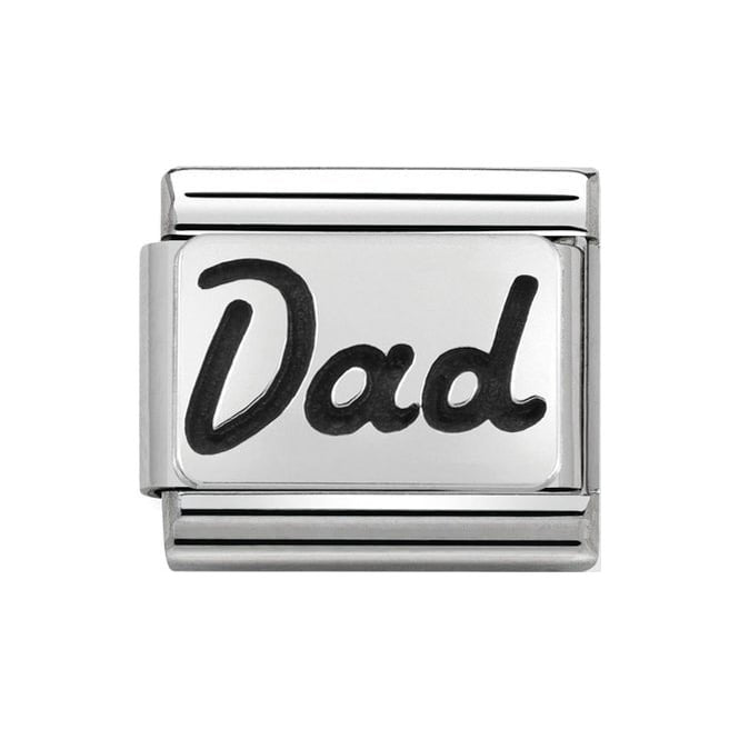 NOM Dad SILV - OXIDISED PLATE