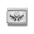 NOM HEART WINGS SILV SHINE - OXIDISED SYMBOLS