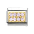 NOM CZ PAVE PINK 2 ROW - CZ PAVE