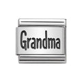 NOM GRANDMA SILV - OXIDISED PLATE