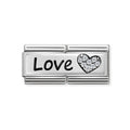 NOM CZ DOUBLE SYMBOLS LOVE CZ HEART