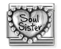 NOM HEART SOUL SISTER SILV SH. - OXIDISED SYMBOLS