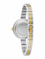 LDS BULOVA TT RND SILV CRYST SET DL. BW