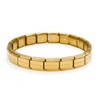 GOLD NOM CLASSIC PLATE SINGLE LINK