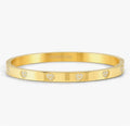 NOM SS GP HEART PAVE WHT CZ SML- PRETTY BANGLES