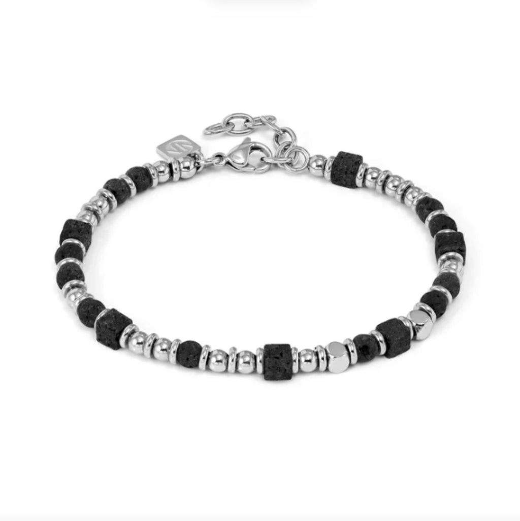 027935/036 NOMINATION INSTINCT STEEL LAVA STONE BRACELET - INSTINCTSTYLE