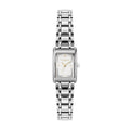 LADIES STAINLESS OLIVIA BURTON RECT GROVE SILVER WHT DIAL BW