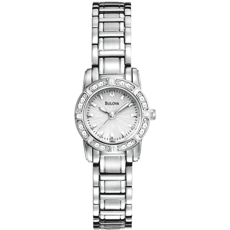 LDS SS RND WHT DL. BULOVA DIA BW