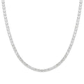 SILV WHT CZ TENNIS DROP NLET - CHIC & CH.