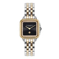LDS TT GP OLIVIA BSQU BLK 28MM DL CZ OUTER BEZEL BW