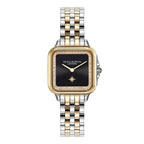 LDS TT GP OLIVIA BSQU BLK 28MM DL CZ OUTER BEZEL BW