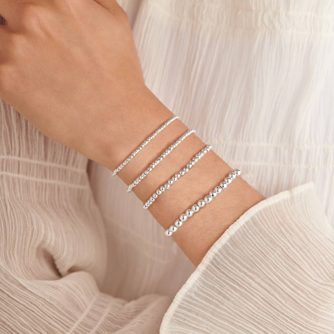 STACKING BRACELETS COLLECTION | 4mm Bead SP Bracelet by Joma