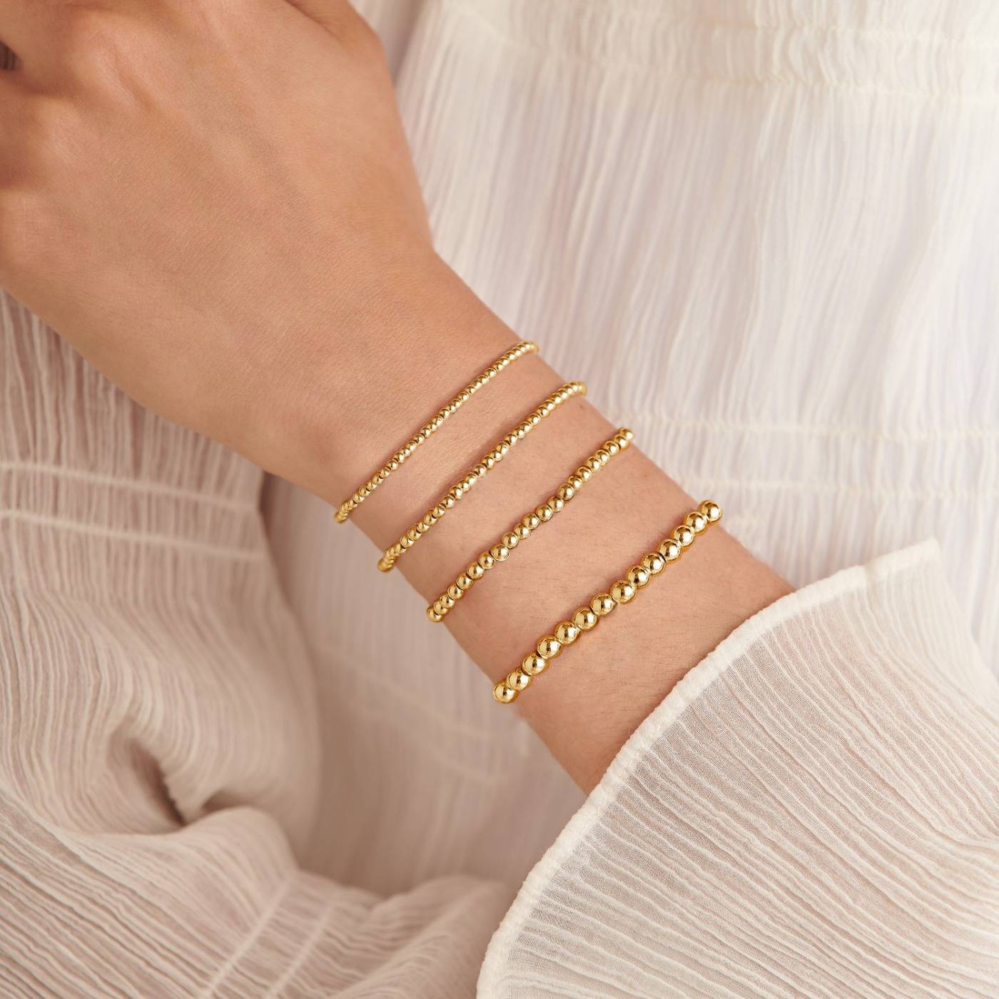 STACKING BRACELETS COLLECTION | 5mm Bead SP Bracelet by Joma