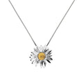 SILV & GOLD PLTE MARIGOLD - OCT FLOWER PENDANT ON BOX