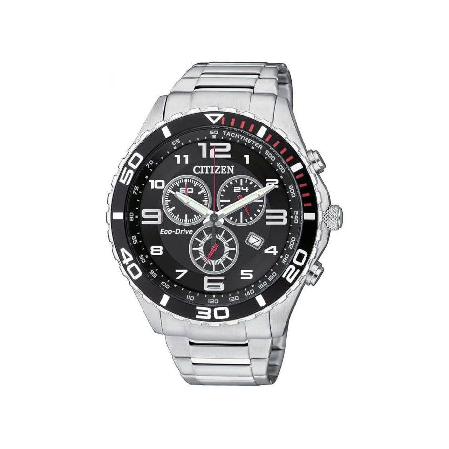 GNTS CITIZEN SS RND BLK DL.D@6 CHRONO WR200 BW