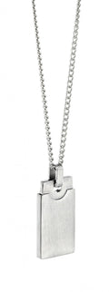 FB SS GENTS CURB & RECT PENDANT