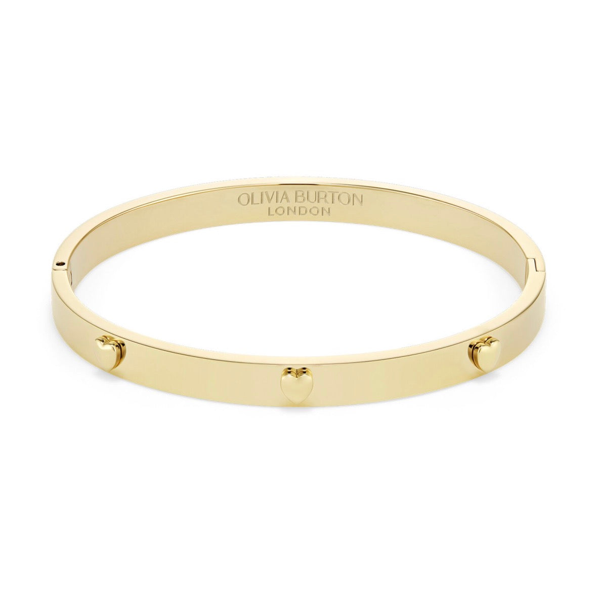 SS GP MINI HEART HINGED MAGNET BANGLE .