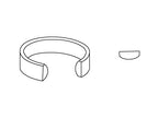 SILVER 3.0MM MEDIUM FLAT COURT WEDD BAND