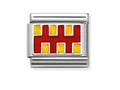 NOM SILV SH - NORTHUMBERLAND FLAG - COUNTRY SYMBOLS