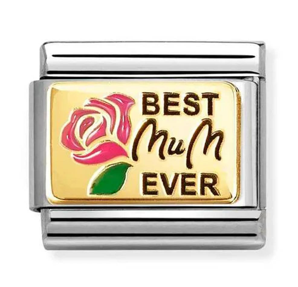 030289/14 NOM BEST MUM EVER ENAMEL PLATES (IC)