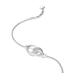 THOMAS SABO SILVER CZ & TOGETHER HOOP LINK BRACELET